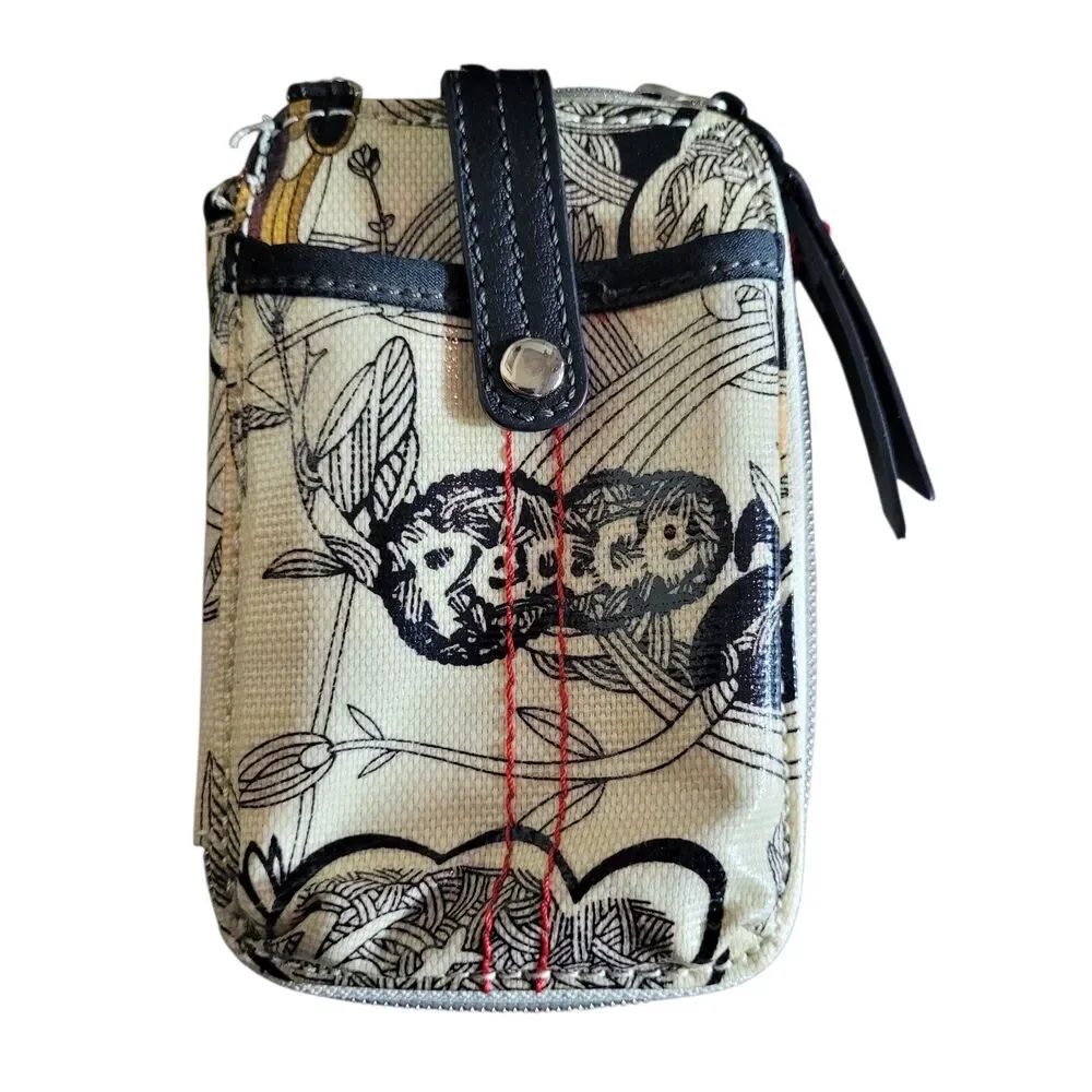 Sakroots Organizer‎ Wallets Set of 2 Colorful Floral Birds Boho Hippie Peace EUC
